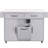 Kitchen Island With Trash Can Holder, Drop Leaf, Spice Rack, Towel Adjustable Shelf, Grey Finish Luxury Featuring Bar, Shelves,-769537413