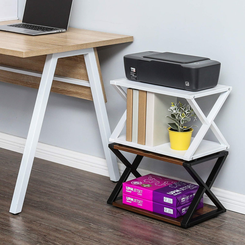 Galia 30.3cm H x 45.5cm W Printer Stand, White