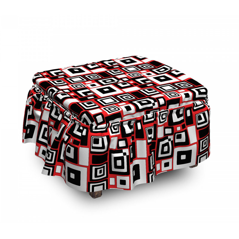 Box Cushion Ottoman Slipcover
