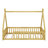 Tent-Style Floor Bed With Safety Guardrails And Built-In Slats-1310225896