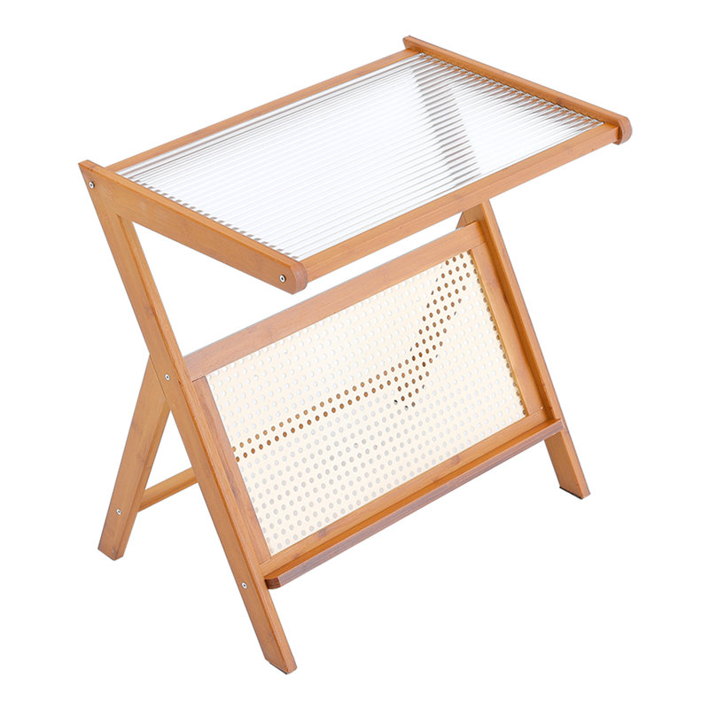 Glass Top End Table