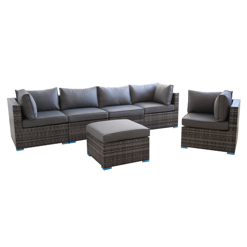Gwennaelle 5 - Person Conversation Set, Nature, Grey