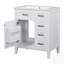 Meuble-lavabo de salle de bain avec lavabo, armoire, tiroirs et structure en bois massif pour un rangement durable et élégant-178827725