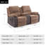 Mitrita 2 Seater Rise Recliner Upholstered Loveseat Sofa with Drinks Console-1128675902-1128675903