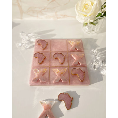 Tic Tac Toe Africa - Rose Quartz