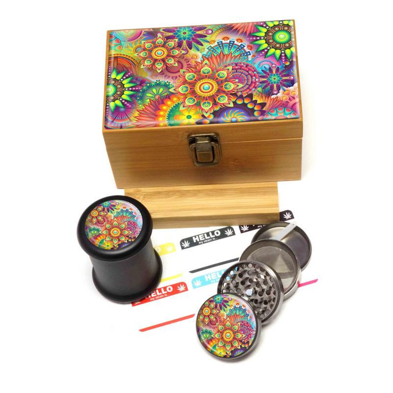Boîte de rangement avec couvercle à charnière