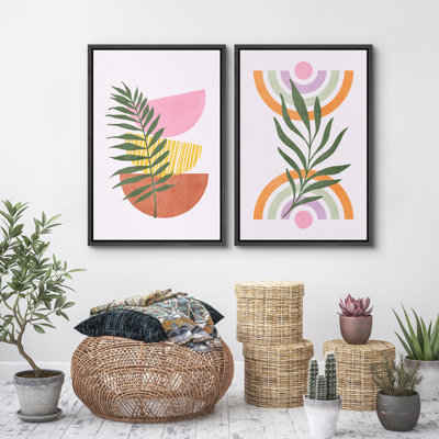 Art moderne moderne minimaliste rose
