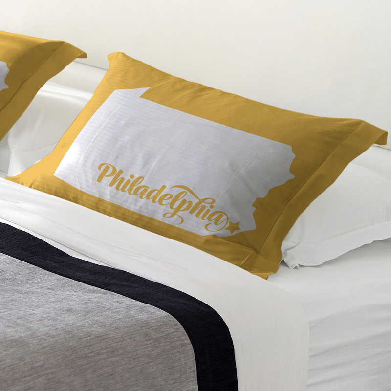 Polyester Sham Set, King, Polyester, Yellow