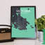 Victoria City Map - No Frame Print-1118037988