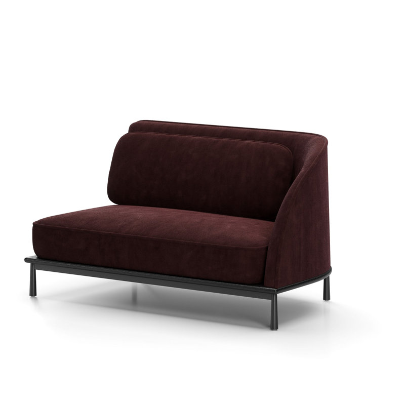 Arc Sofa Two-Seater Left / Right, Sunhill Amethyst SH-31, Right, Black Oak