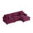 3 - Piece Upholstered Corduroy Modular Sectional Sofa-1492924889-1492924890
