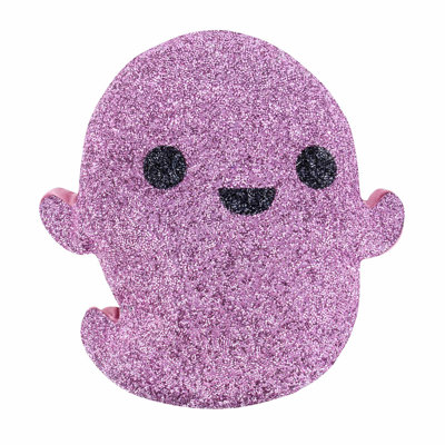 Friendly Ghost Shaped Rhinestone Pillow