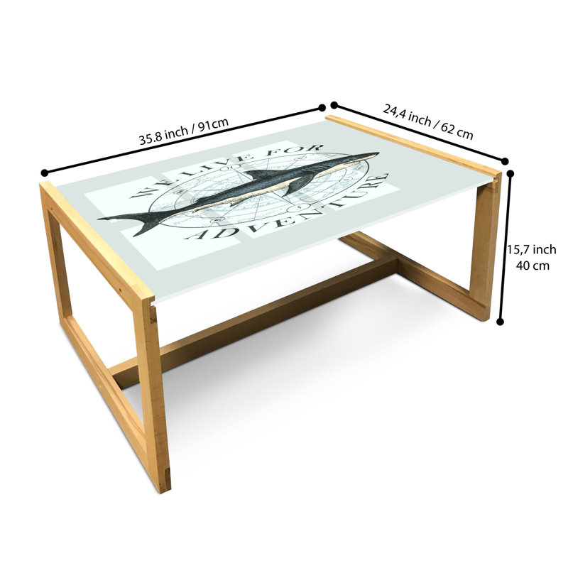 Jakiya Sled Coffee Table, 90cm H x 62cm W x 40cm D