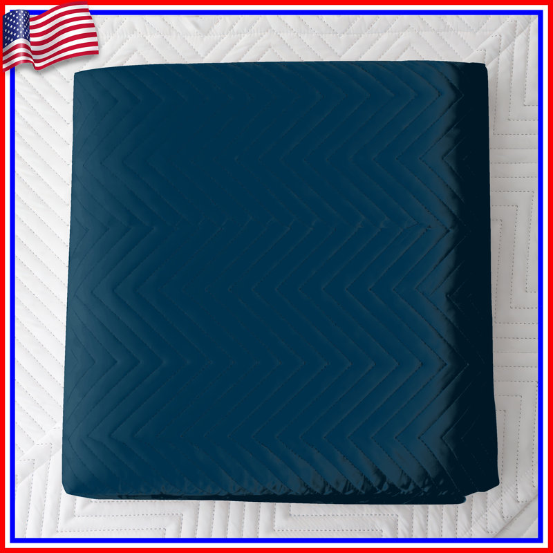Solid Teal Colour Quilted Bedspread All Sizes, Full / Double