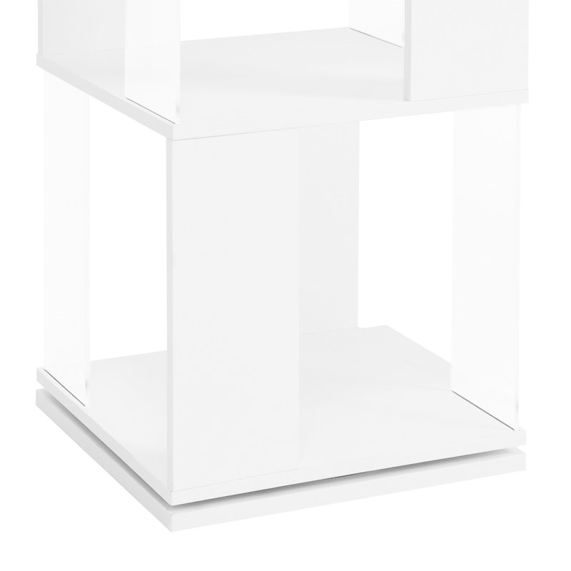 Étagère rotative pour livres de salon - peut accueillir divers articles, une étagère d'apparence créative, une rotation à 360 degrés, des livres et plus encore