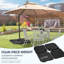 Poids de base de parasol de patio polyvalent pour un abat-jour extérieur stable