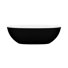 Barcelona 66.875" x 31.75" Freestanding Soaking Volcanic Limestone™ Bathtub