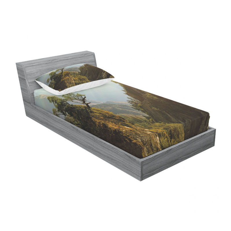 Microfiber Sheet Set, Twin Sheet Set with Fitted Sheet