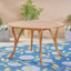 Briella 4 - Person Acacia Wicker Patio Dining Set with Round Table