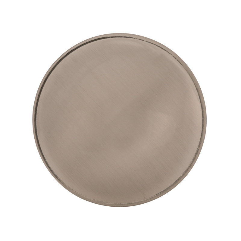 Brushed Chrome Traditional Round Cabinet Knob Set