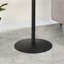 17.5" End Table With Black Marble Textured Top And Long-Lasting Steel Base A Foundation Cover