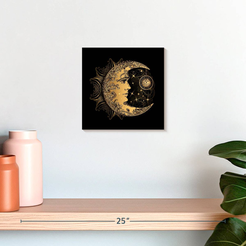 Croissant de lune Oberle Bohemian, H 10 po x l 10 po