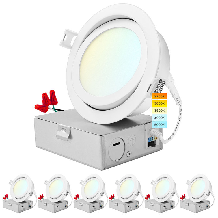 4" Ultra Slim New Construction IC LED Canless Recessed Lighting Kit