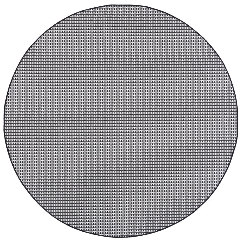 Terrace 802 Geometric Indoor/Outdoor Rug, Round 6'7"