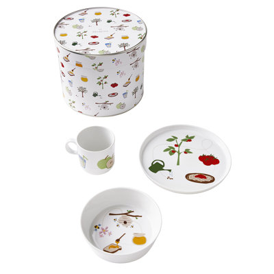 Eveil Gourmand Porcelain Dinnerware Set