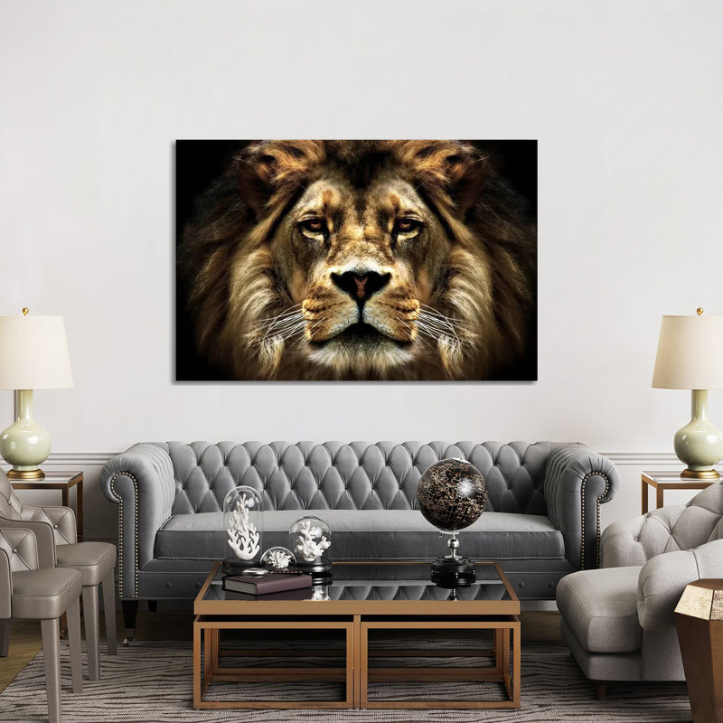 The Lion by SD Smart - Wrapped Canvas Print, 30.48 cm H x 45.72 cm W