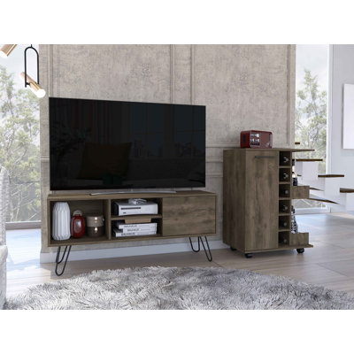 Panther TV Stand Fireplace for TVs up to 50" Fireplace
