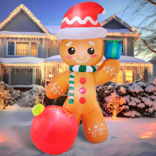 Pain d'épices gonflable de Noël