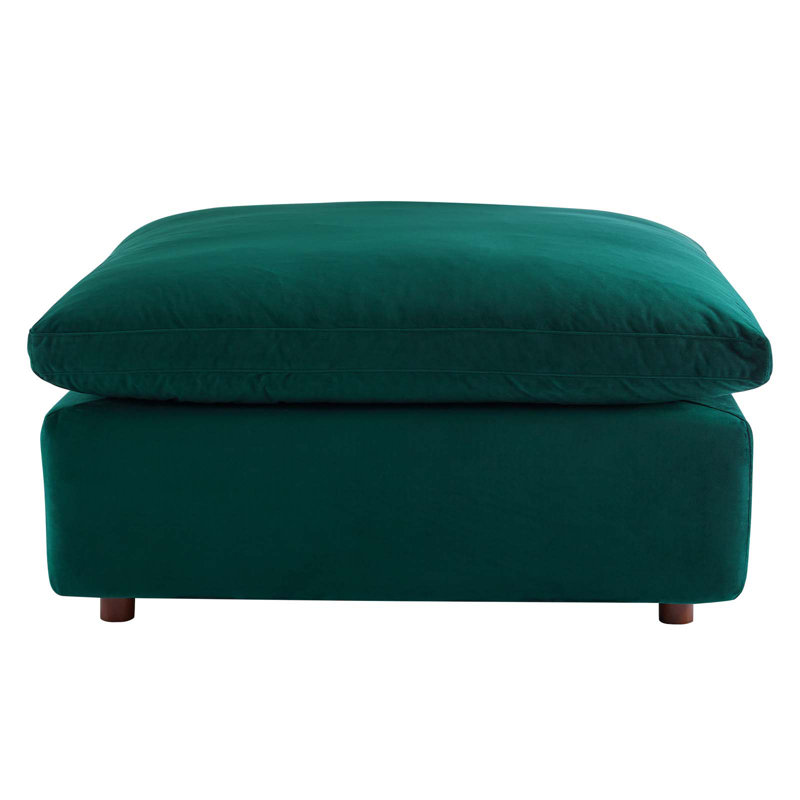 Repose-pieds Modway Commix, Velours vert