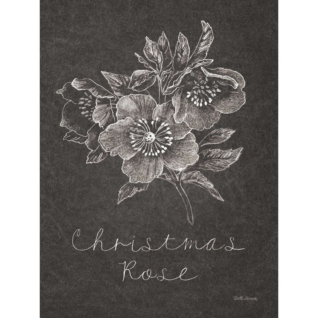 " Black And White Chalkboard Christmas III " by Beth Grove The Holiday Aisle® 