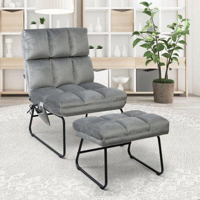 Cygnus 61 cm Wide Velvet Ergonomic Recliner with Massager