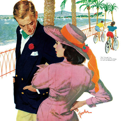 Reproduction d’art sur toile tendue, "stratégie de l’amour" par joe bol
