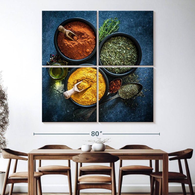 Yarlin Indian Food Spices, 74" H x 74" W