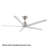 Smooth 5 Indoor/Outdoor 5-Blade Smart Ceiling Fan With Integrated Dimmable LED Light and Bluetooth Remote Control Included, Selectable Color Temperature (2700K, 3000K, 3500K, 4000K)-123804483