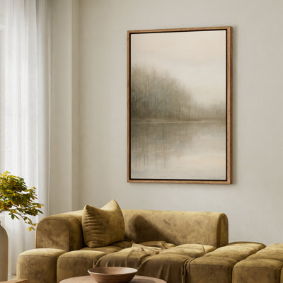 Framed Canvas Wall Art - Vintage Abstract Wall Prints for Bedroom - 16"x24"