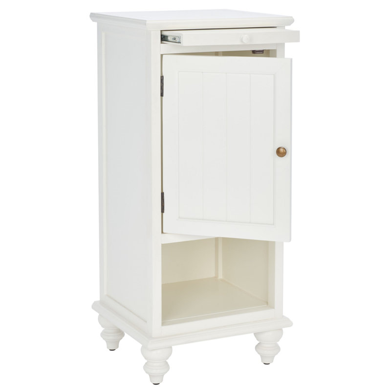 Joanna Solid Wood Tray Top End Table, White