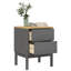 Armoire de chevet cire en bois massif 17,7 po x 15,4 po x 22,4 po Ebern Designs Ebern Designs-302041774