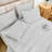 Andency Light Grey Comforter King Size Set with Sheets - 7 Pieces Boho Bed in a Bag Tufted Bedding Sets Lightweight All Season Bed Set with Comforter, Sheets, Pillowcases & Shams-124621807-124621826