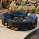 Bergeron 8 - Person Patio Conversation Sets with Cushions