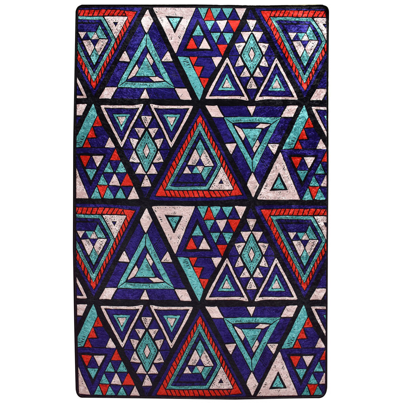 Tapis antibactérien antidérapant 100% polyester, 47,2 po x 70,9 po | Poils de 0,16 po de hauteur, lavable à la machine, base en feutre durable | Parfait pour le salon, la chambre à coucher et la salle à manger | Doux, élégant et facile à entretenir