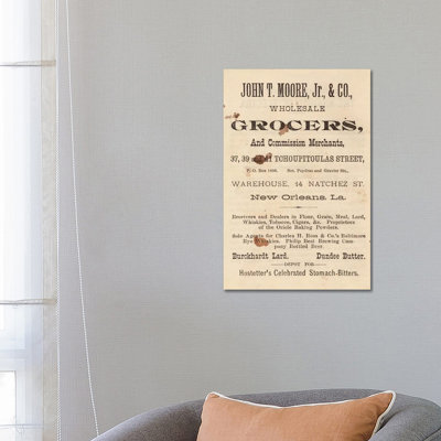 New Orleans Vintage Advertisements 1 Piece Wrapped Canvas Wall Art
