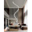 Lustre colonne en cristal transparent 20 lumières Odyn L138 "x l 24" à intensité variable 3000-6000K