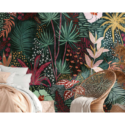  9.2' L x 146" W Textured Wall Mural