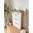 Multi Functional Narrow Flip Shoe Cabinet With 3 Doors 2 Drawers, Save Space, Suitable For Entryway And Corridors(oak Colour)