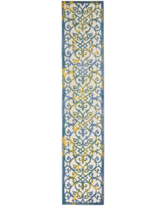 Tapis ivoire Newton, Tapis de couloir 2 pi 3 po x 12 pi