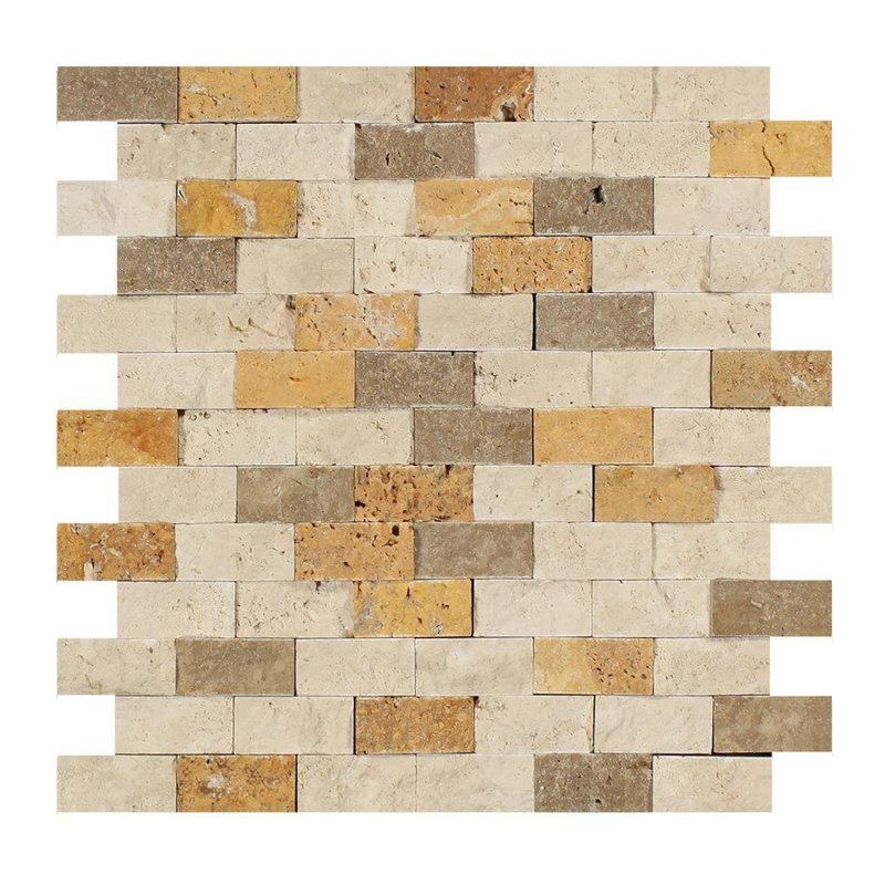 Carreau de mosaïque en travertin